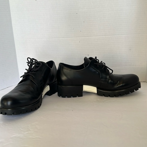 Ecco Modtray Tie Black Leather Platform woman - Picture 2 of 16